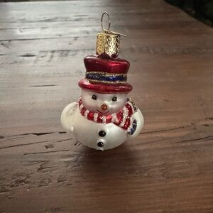 Old World Christmas Gleeful Snowman ornament